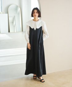 #Newans 【洗濯機可能/シワになりにくい】〈小柄さんにお勧め〉ウェービーカラーブラウス