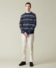 J.PRESS MEN 【ウォッシャブル可】コンフォートストレッチリネン スラックス