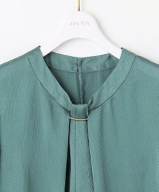 ANY SIS 【洗える】メタルパーツボウタイ ブラウス 長袖