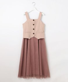 Feroux フレアチュール ジャンパースカート