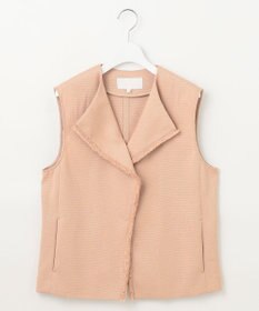 自由区 S 【カタログ掲載・セットアップ対応・接触冷感・UVカット・洗える】ライトバスケットクロス ジレ