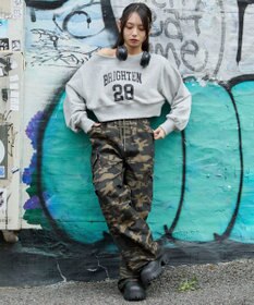 WEGO 【ウエストゴム/XSSMサイズ展開】ツイルイージーカーゴパンツ