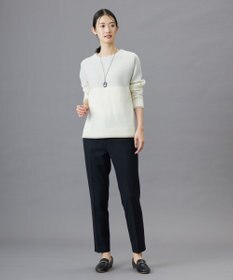 J.PRESS LADIES L 【洗える】チェルビック テーパード パンツ