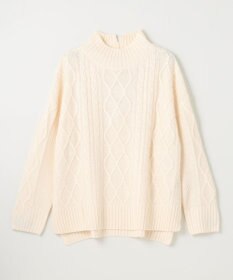 ANY 【6色展開】ソフトアクリルハイネックケーブルニット