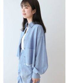 Green Parks ・ＳＵＧＡＲ　ＳＰＯＯＮ　クロップドデニムシャツ