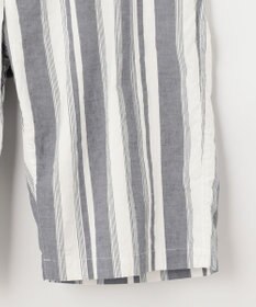 JOSEPH ABBOUD MOUNTAIN 【SPACE／UNISEX】JOE COTTONワイドストライプ ハーフパンツ