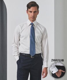 GOTAIRIKU 【形態安定】PREMIUMPLEATS_レギュラーカラー 通年ドレスシャツ_コンバーチブル仕様(26年モデル)