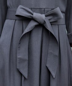 Tiaclasse L 【洗える】花柄刺繍フレアワンピース