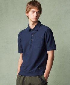 JOSEPH ABBOUD MOUNTAIN 【MADE IN JAPAN/吸水速乾】ダイヤモンドワッフル アウトドア ポロシャツ