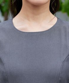 Tiaclasse L 【洗える】花柄刺繍フレアワンピース