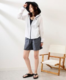 OP／FILA 【FILA】ラッシュガードフルジップ 軽量布帛パーカー