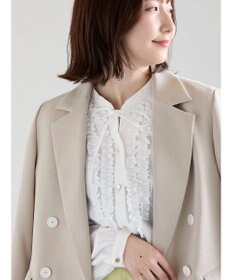 Te chichi フロントフリルキーネックブラウス