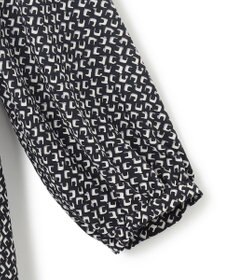 23区 L 【洗える】モダンジオメトリックプリント ワンピース