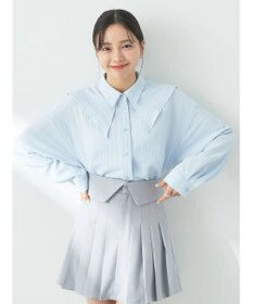 earth music&ecology ダブルカラーシャツ