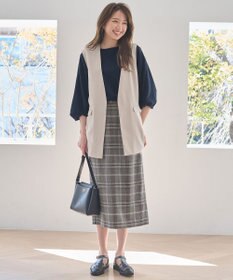 ANY リネンライクエアーヴィンテージ ジレ