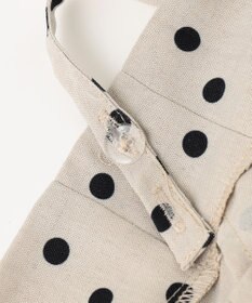 ANY KIDS 麻ライク ドット柄 ガウチョ