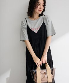 Green Parks シャーリングティアードキャミワンピース