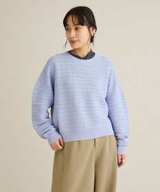 CRAFT STANDARD BOUTIQUE レースボーダーニットプルオーバー