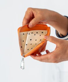 tsumori chisato CARRY ラックスtcネーム 2つ折り財布 L字ファスナー ミニ財布