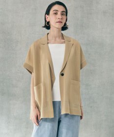 UNFILO シアーフォルムニット ジャケットジレ