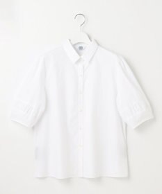 J.PRESS LADIES 【洗える】Betterコットンポリエステル ストライプ シャツカラーブラウス