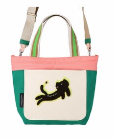 tsumori chisato CARRY キラミックスコンビ トートバッグ 2wayショルダー ネコ Sサイズ