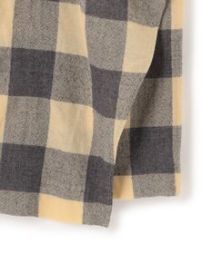 BEIGE， HOBBS / フェイクレザーポケットウールチェックラップスカート