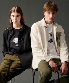 JOSEPH ABBOUD MOUNTAIN 【ライトシャツアウター】ハイカウントマイクロフリースシャツ