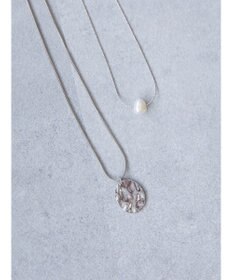 AMERICAN HOLIC テクスチャーメタル・淡水パールＳＥＴネックレス