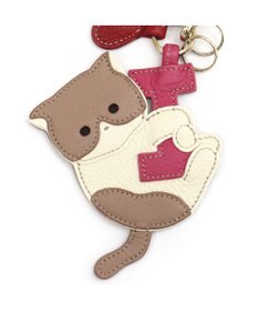 IBIZA アニマーダ　牛革　チャーム（ネコ）