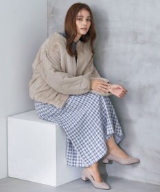 Tiaclasse 【リバーシブル】キルティングエコファー2WAYブルゾン