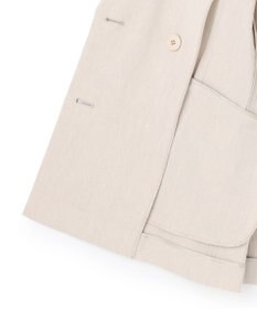 23区 【先行予約】リネンレーヨンストレッチ ダブルジャケット