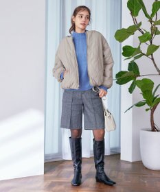 Tiaclasse 【リバーシブル】キルティングエコファー2WAYブルゾン