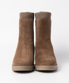 BONTRE 【UNISA/ウニサ】サイドリブニットショートブーツ