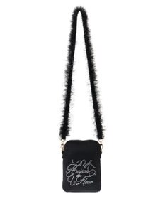 Maison de FLEUR チュールハンドルラインストーンショルダーバッグ