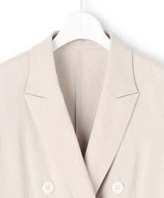 23区 【先行予約】リネンレーヨンストレッチ ダブルジャケット