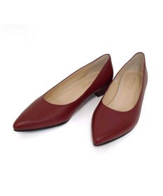 Pointer 日本製 本革美脚ローヒールパンプス