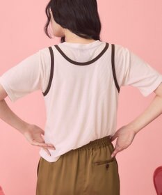 AMERICAN HOLIC 【PENNEY'S】配色タンクトップ+Tシャツ