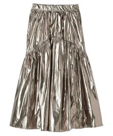 Green Parks ・ＥＬＥＮＣＡＲＥ　ＤＵＥ　メタリックティアードスカート