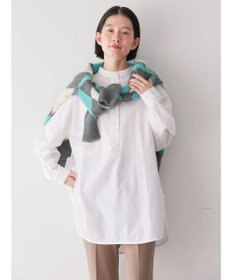 AMERICAN HOLIC イージーケアバンドカラーシャツチュニック