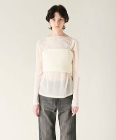 GRACE CONTINENTAL ニットライクレースビスチェ