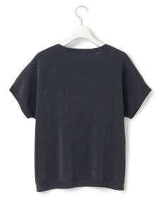 23区 【洗える】レーヨンポリエステルストレッチ プルオーバー ラメニット