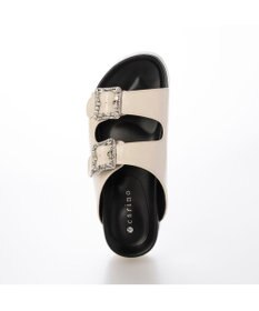 MODE ET JACOMO <carino>厚底ビジューバックルサンダル