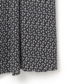 23区 L 【洗える】モダンジオメトリックプリント ワンピース