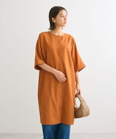 Green Parks 前後２ｗａｙ　ミディ丈タックワンピース