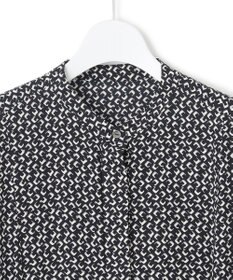 23区 L 【洗える】モダンジオメトリックプリント ワンピース