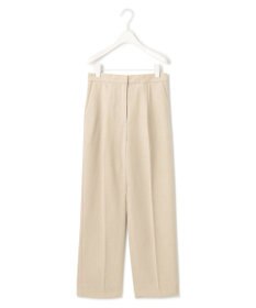 ICB L 【接触冷感・速乾・洗える】T.R.Liプレーンウィーブ ストレートパンツ