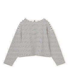 UNFILO L ハイツイストスムース バックZIP ボーダートップス