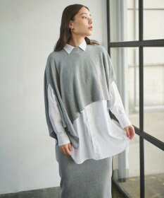 #Newans 【洗える】コットンウールニットセットアップ