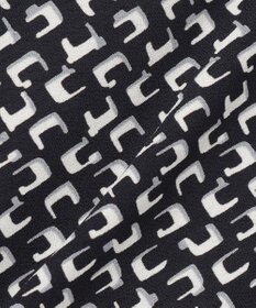 23区 S 【洗える】モダンジオメトリックプリント ワンピース